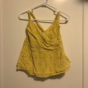 Yellow halter top size 10
